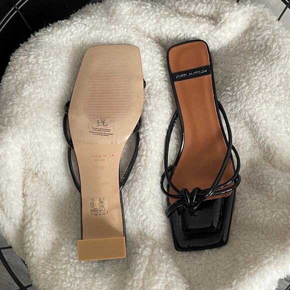 Angel Alarcon Patent Leather Strappy Kitten Heels - Picture 5 of 5